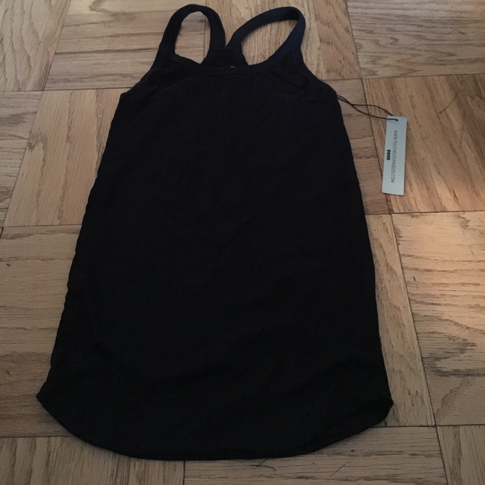 Touche LA x Morgan Stewart black ribbed tank!