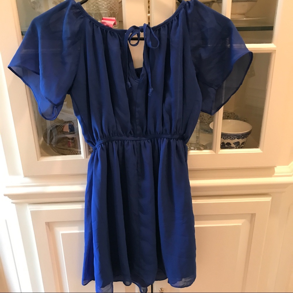 Teen/ junior girl blue dress size small. - Picture 3 of 5