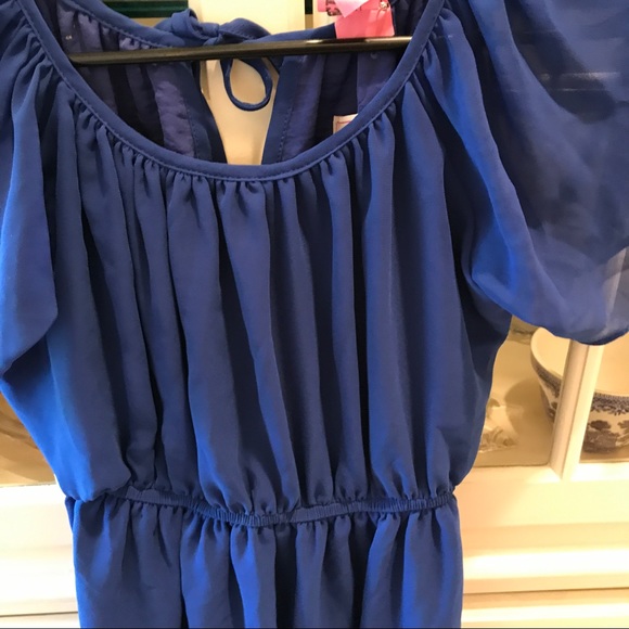 Teen/ junior girl blue dress size small. - Picture 2 of 5