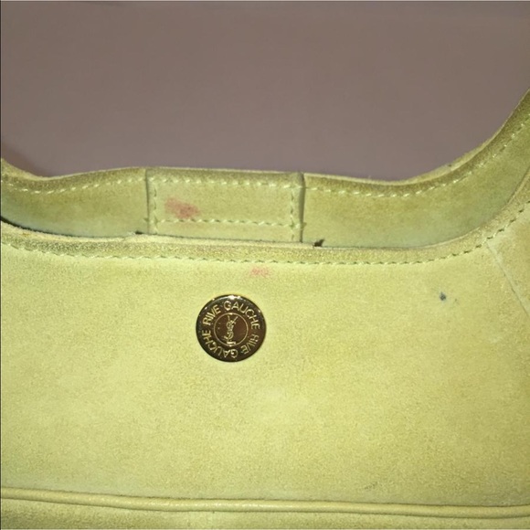 YSL Suede Handbag with Horn Handle - Picture 6 of 8