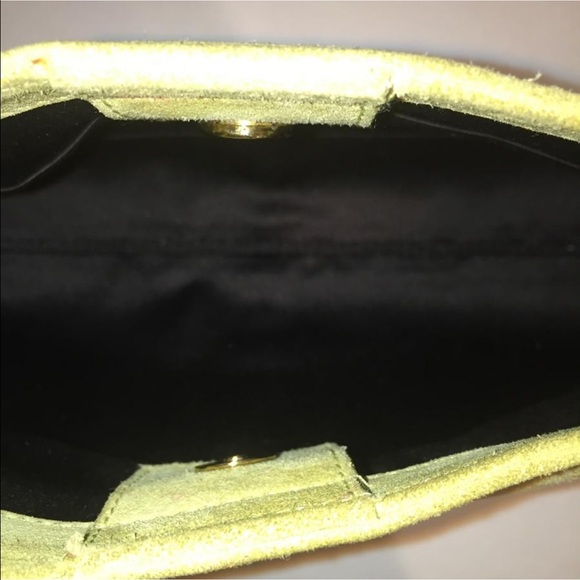 YSL Suede Handbag with Horn Handle - Picture 7 of 8