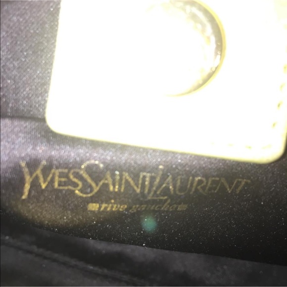 YSL Suede Handbag with Horn Handle - Picture 8 of 8