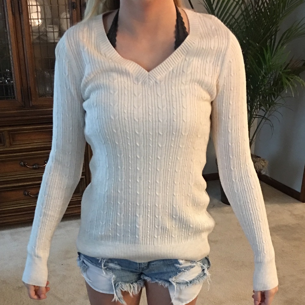 Cream sweater