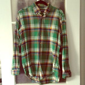 Polo Ralph Lauren M flannel button up shirt.