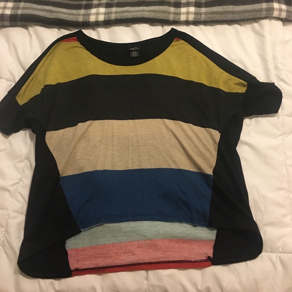 Multi colored crop, never worn
