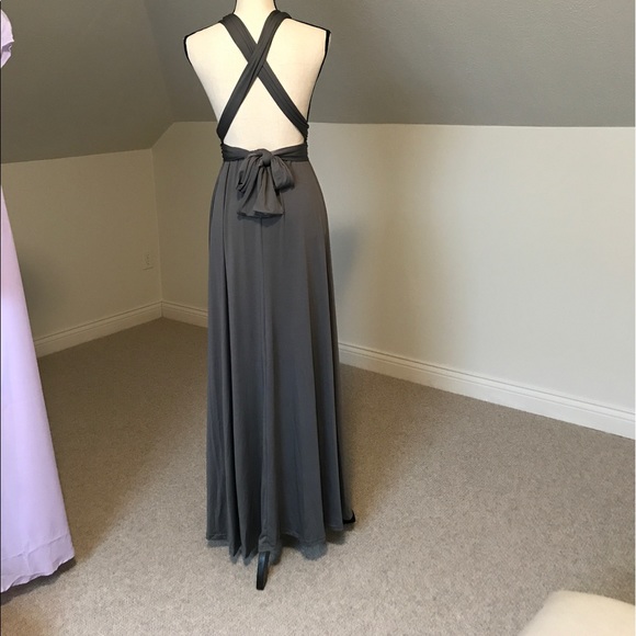 NWOT sleeveless halter Bandage long gown - Picture 4 of 4