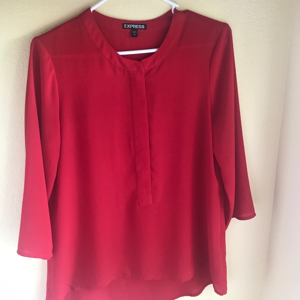 Express zip up blouse