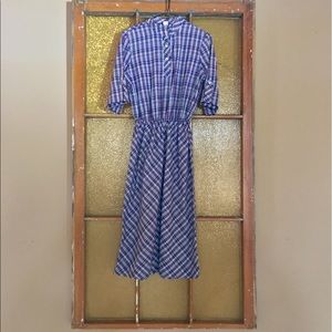 Vintage plaid summer dress