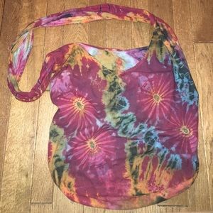 Tie Dye Cloth Bucket Bag