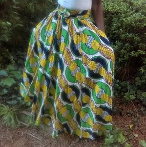 Chain Print Ankara Maxi