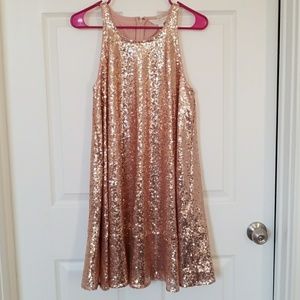 Rose gold dress