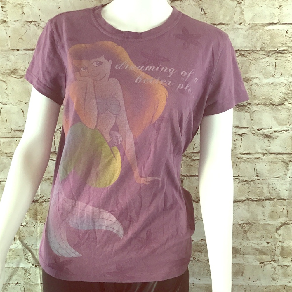Disney couture purple the little mermaid T-shirt