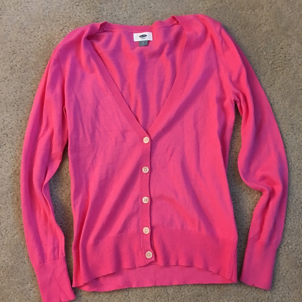 Pink cardigan