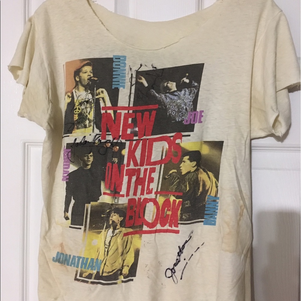 Autographed New Kids on the Block Vintage T-Shirt