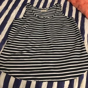 Navy & White striped tank