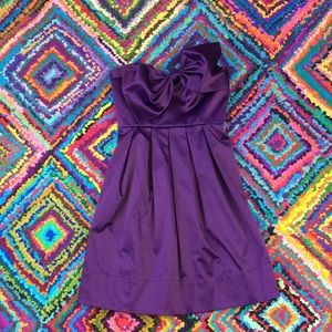 REBECCA TAYLOR Size 2 Strapless Satin Dress