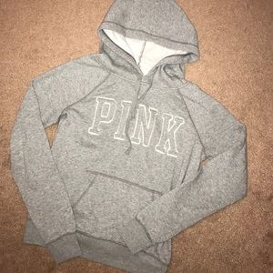 • VS PINK Gray Hoodie •