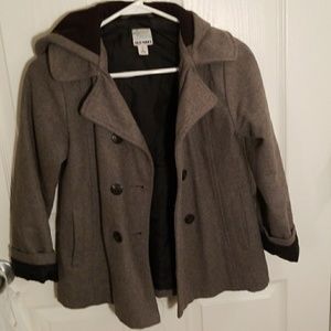 Grey peacoat