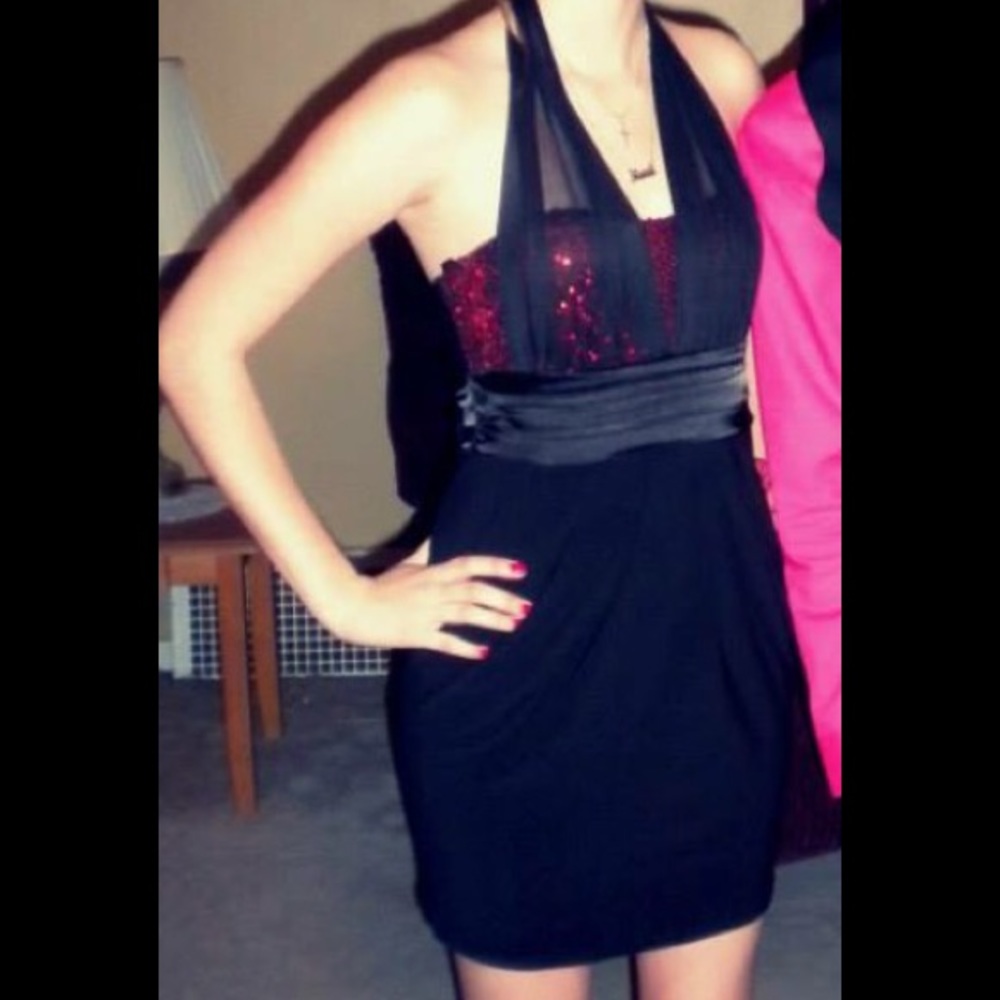 Black and red dress