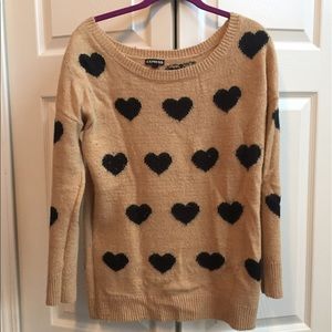 Sweater with hearts from Express