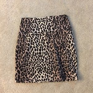 Cheetah print pencil skirt