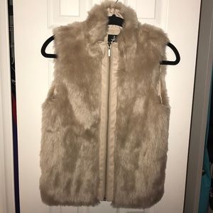Cream Fur Vest