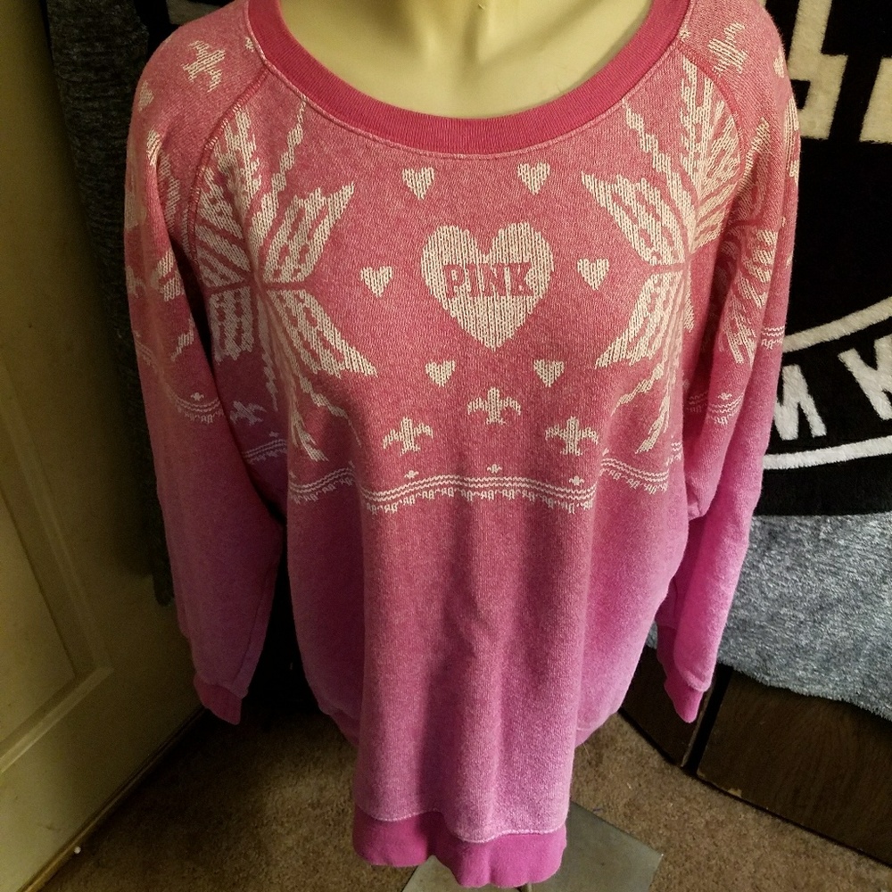 Victoria's Secret pink logo sweater