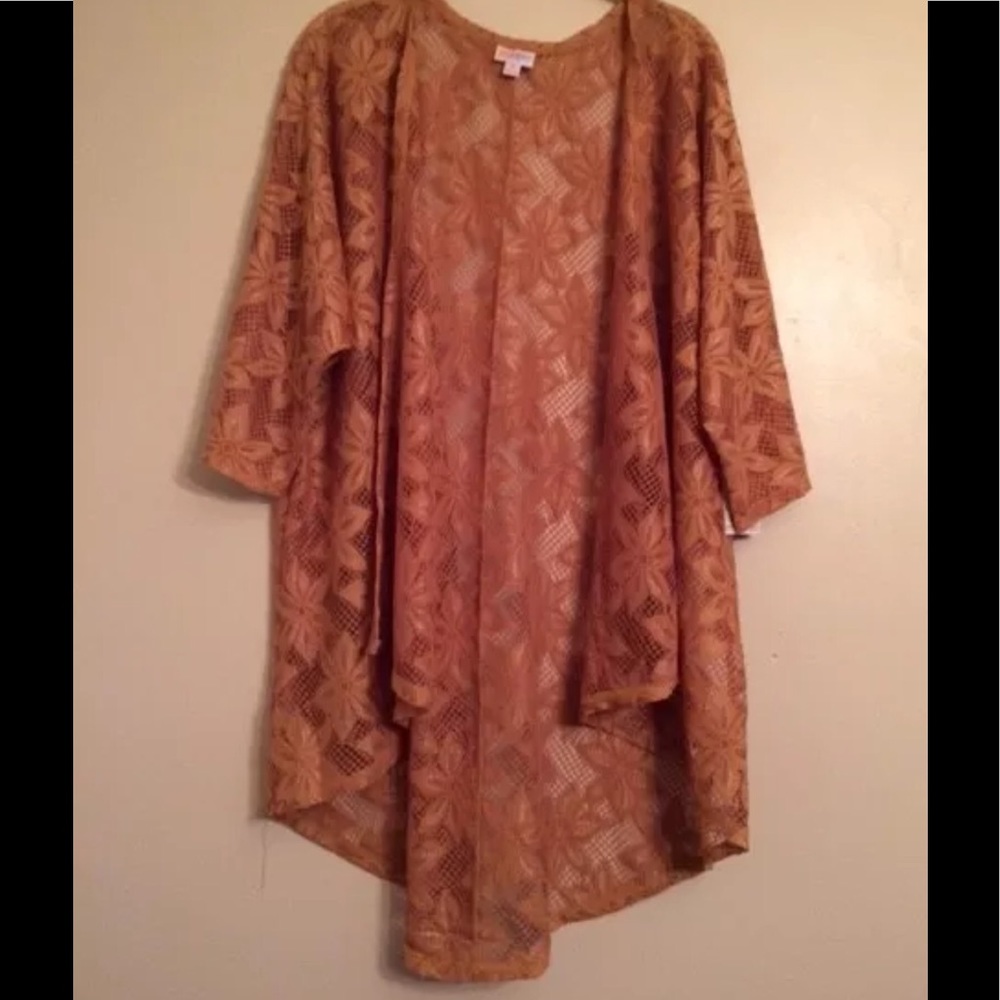 Lularoe Lindsay Floral Lace Kimono LLR size Medium