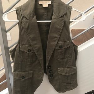 Michael Kors army green vest