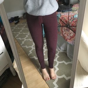 Maroon lululemon joggers