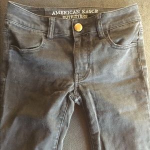 AE Super Super Stretch Black Jeans