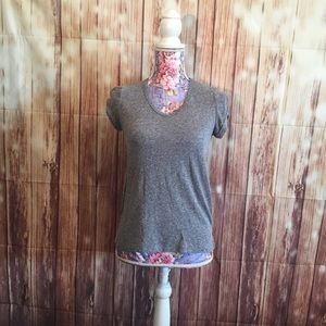 T.LA Anthropologie Grey Tee. Size Small.
