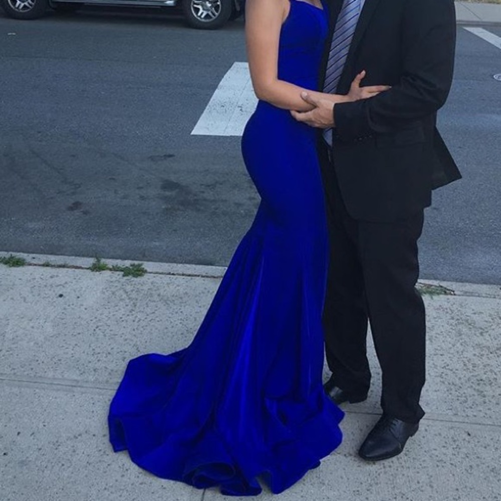 Portia and Scarlett small long blue dress