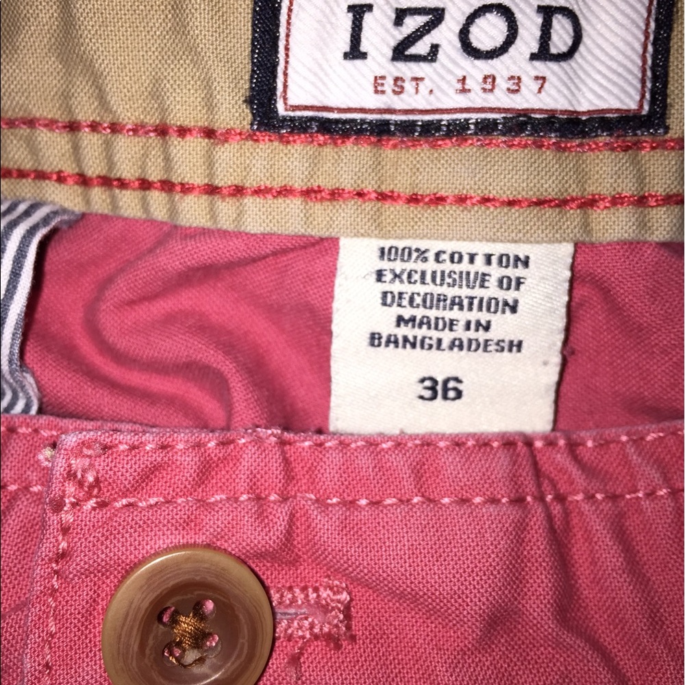 15$ sale salmon  Izod cargo shorts