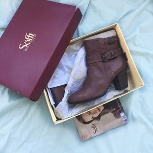 NWT Söfft Leather Boots - Size 10 - Brown - New