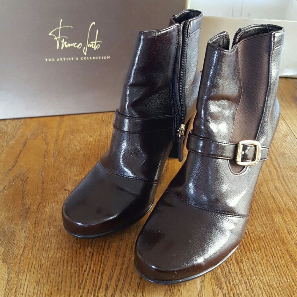 Franco Sarto chocolate brown booties