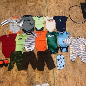 15 piece baby boy newborn clothes