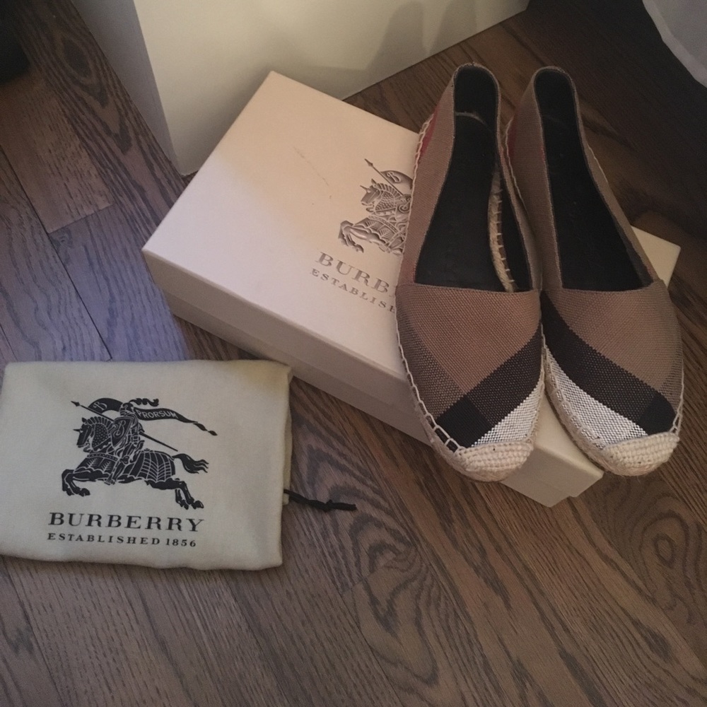 Burberry plaid espadrilles