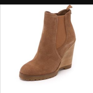 Michael Kors /Brown Thea Wedge Booties