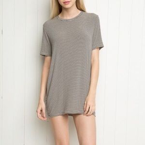 Brandy Melville Striped "Luana Top" T-Shirt Dress