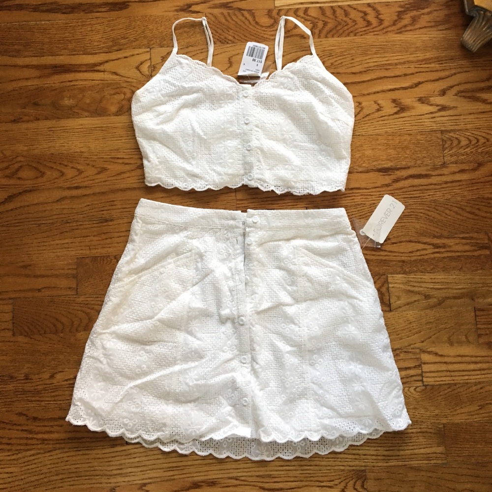 Two piece Eyelet Dress size small