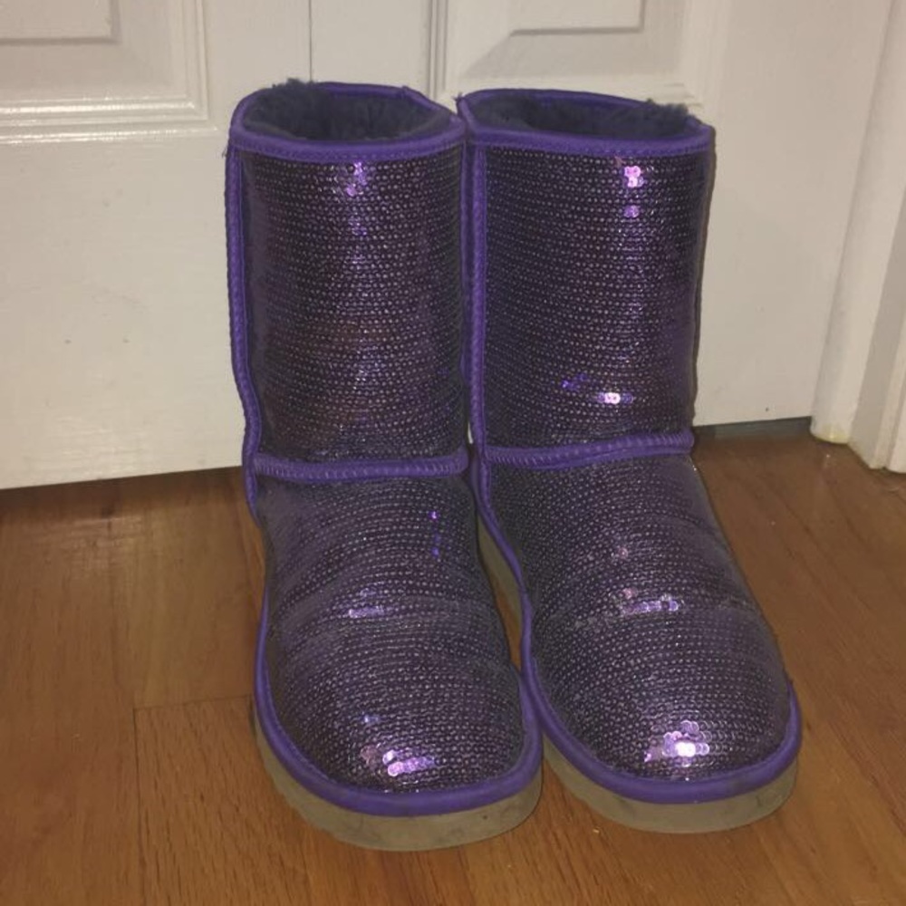 Purple Sequin Ugg