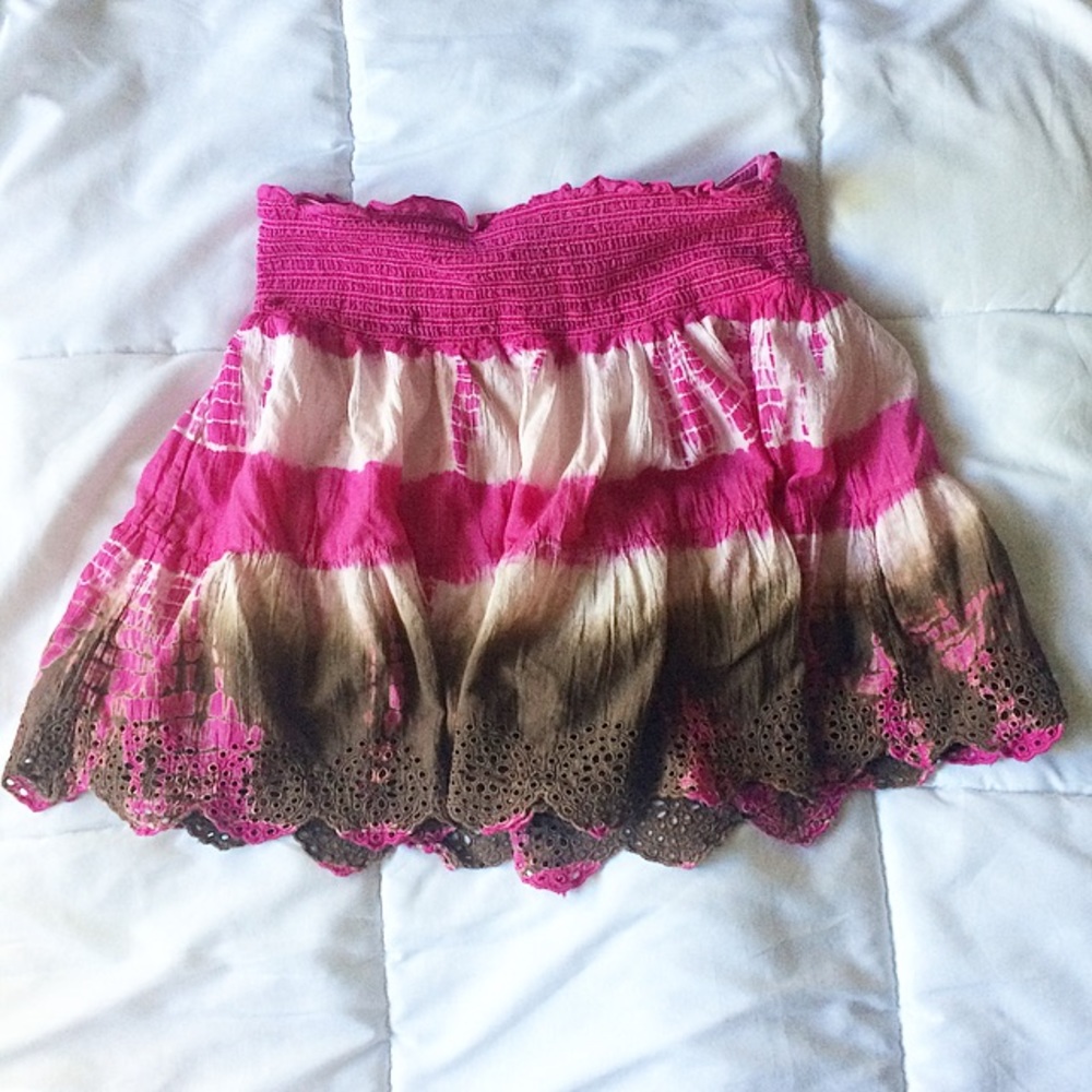 💋Colorful Ombré Bohemian Flowy Beach Skirt💋