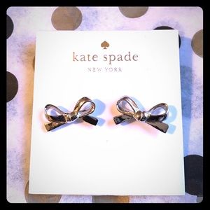 Kate Spade silver bow earrings