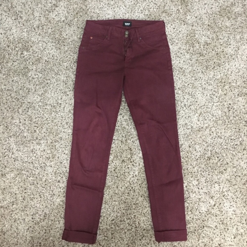 Hudson burgundy Collin flap stretch Jean, 30