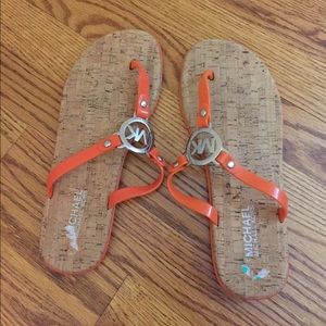 Women's Michael Kors Flip flops- NEVER WORN!