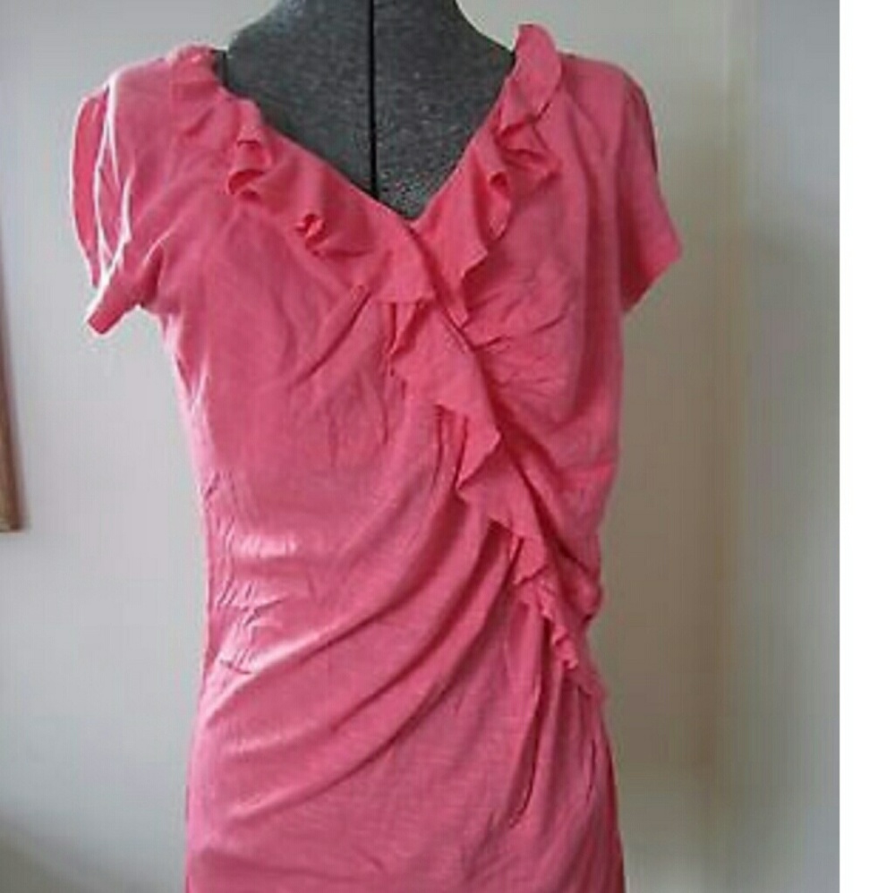 Candie's pink ruffle top