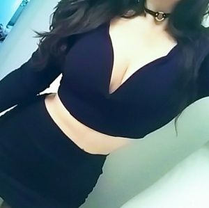 Body Central Sexy club crop top HOT push up