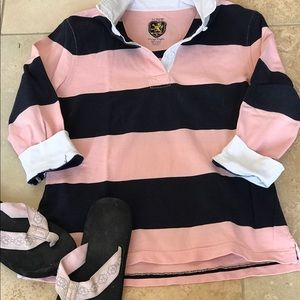 J Crew rugby polo shirt