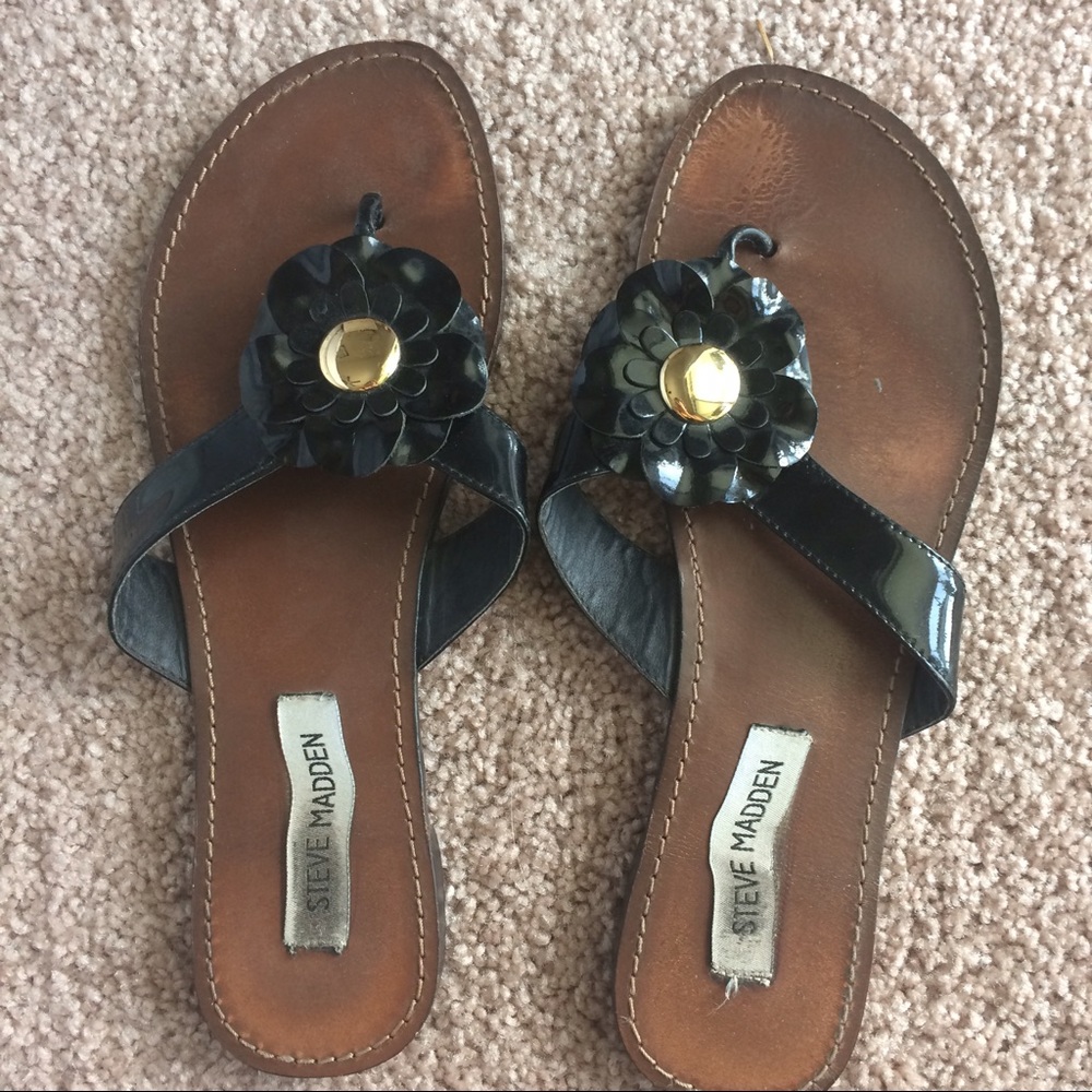 Steve Madden Black Sandal